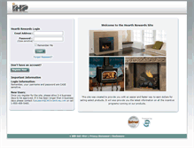 Tablet Screenshot of hearthrewards.com